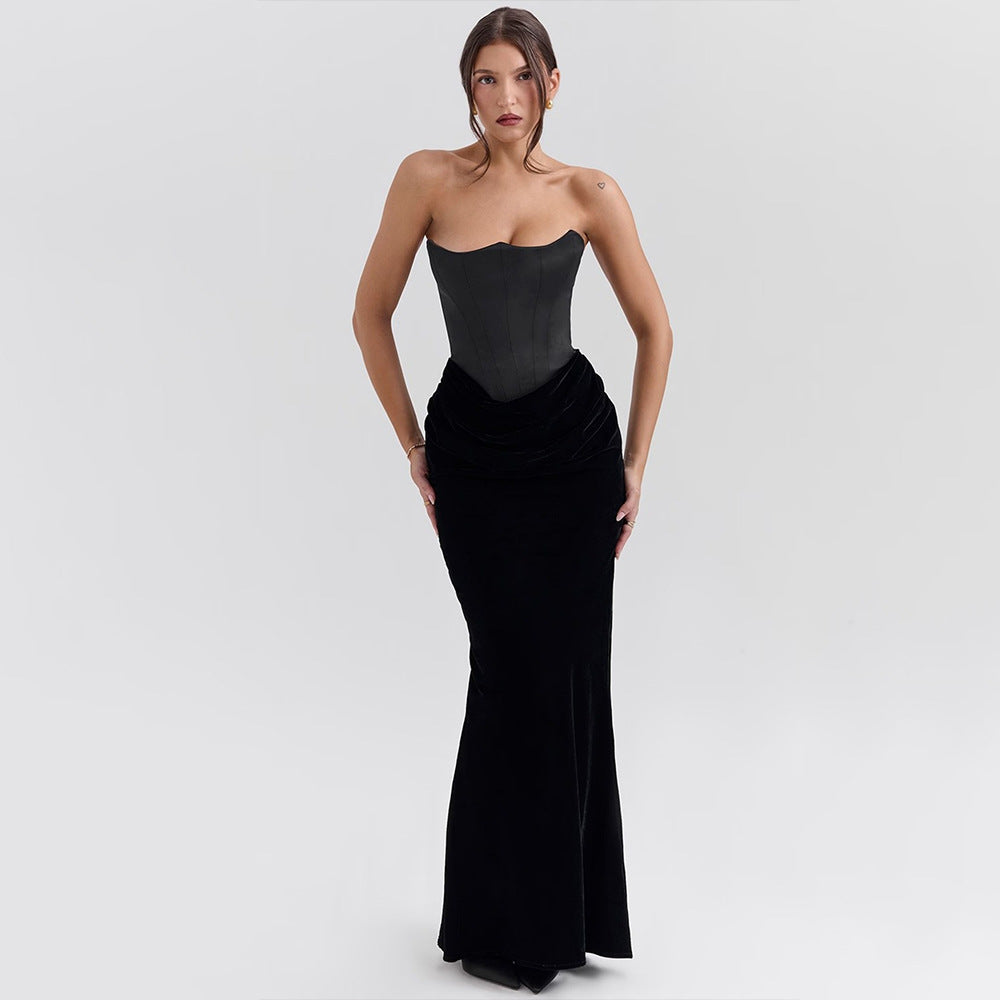The Camille Strapless Maxi Dress