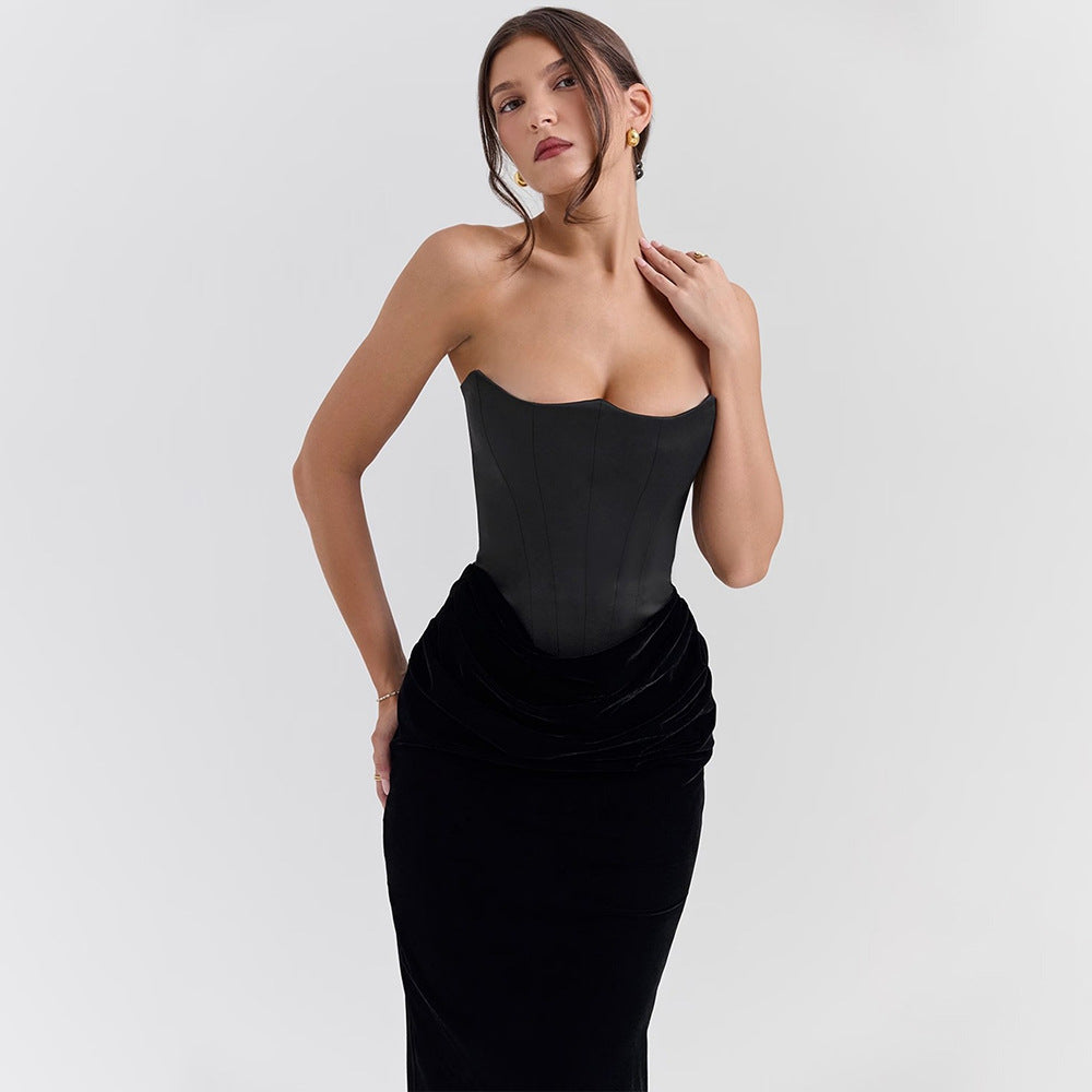 The Camille Strapless Maxi Dress