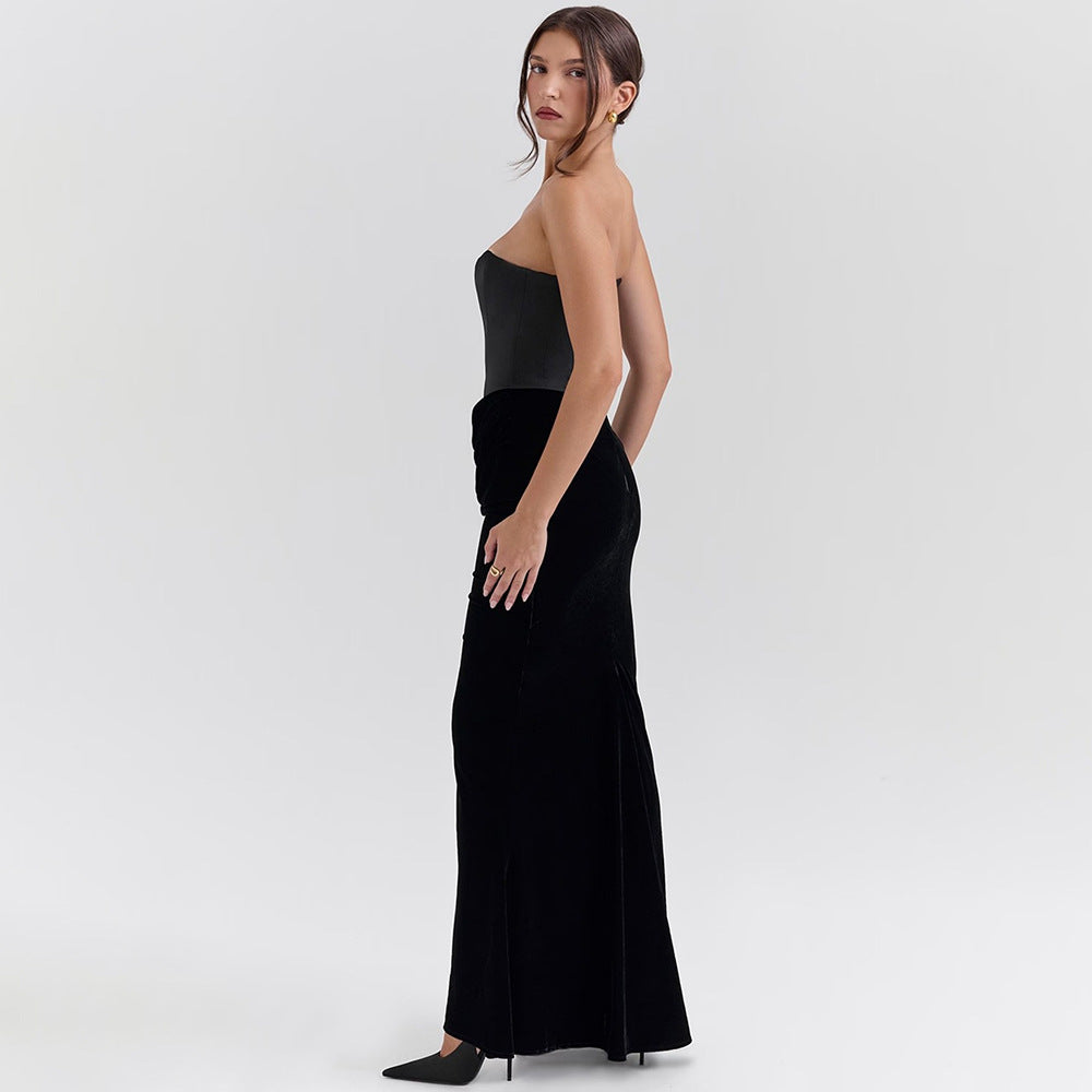 The Camille Strapless Maxi Dress