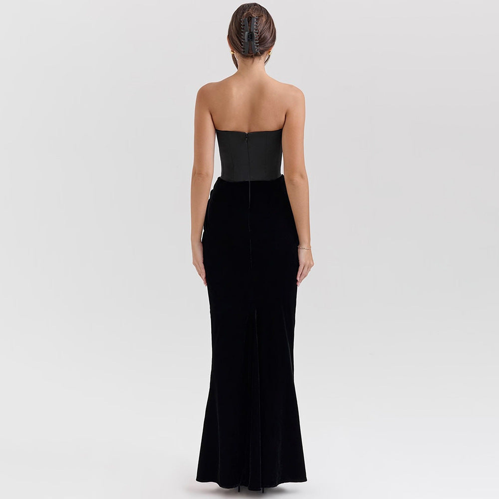 The Camille Strapless Maxi Dress