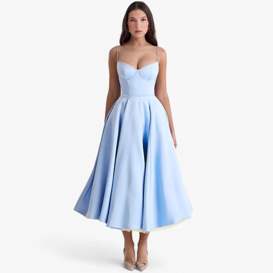 The Celeste Wide-Cut Gala Gown