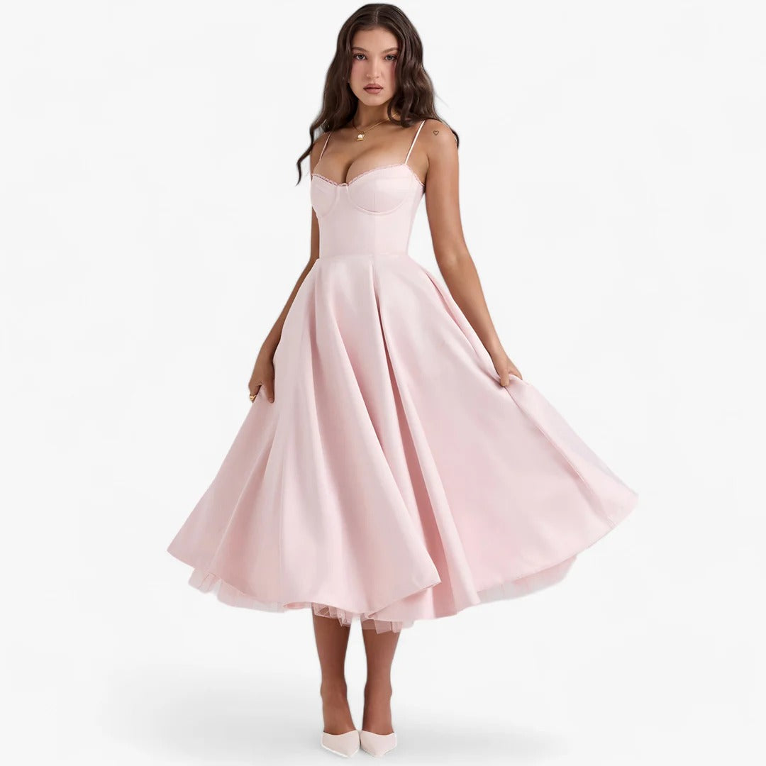 The Celeste Wide-Cut Gala Gown