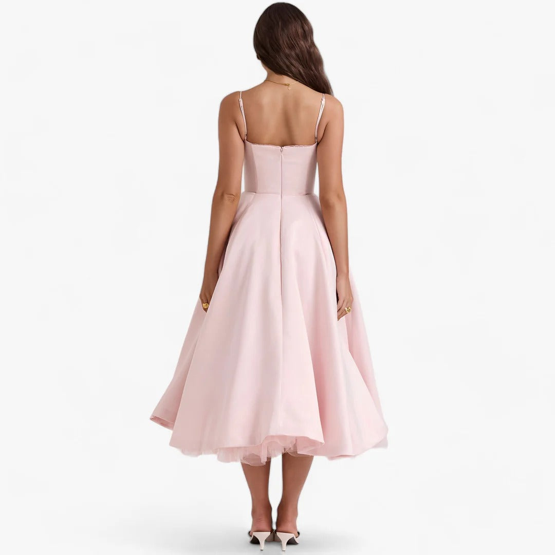 The Celeste Wide-Cut Gala Gown