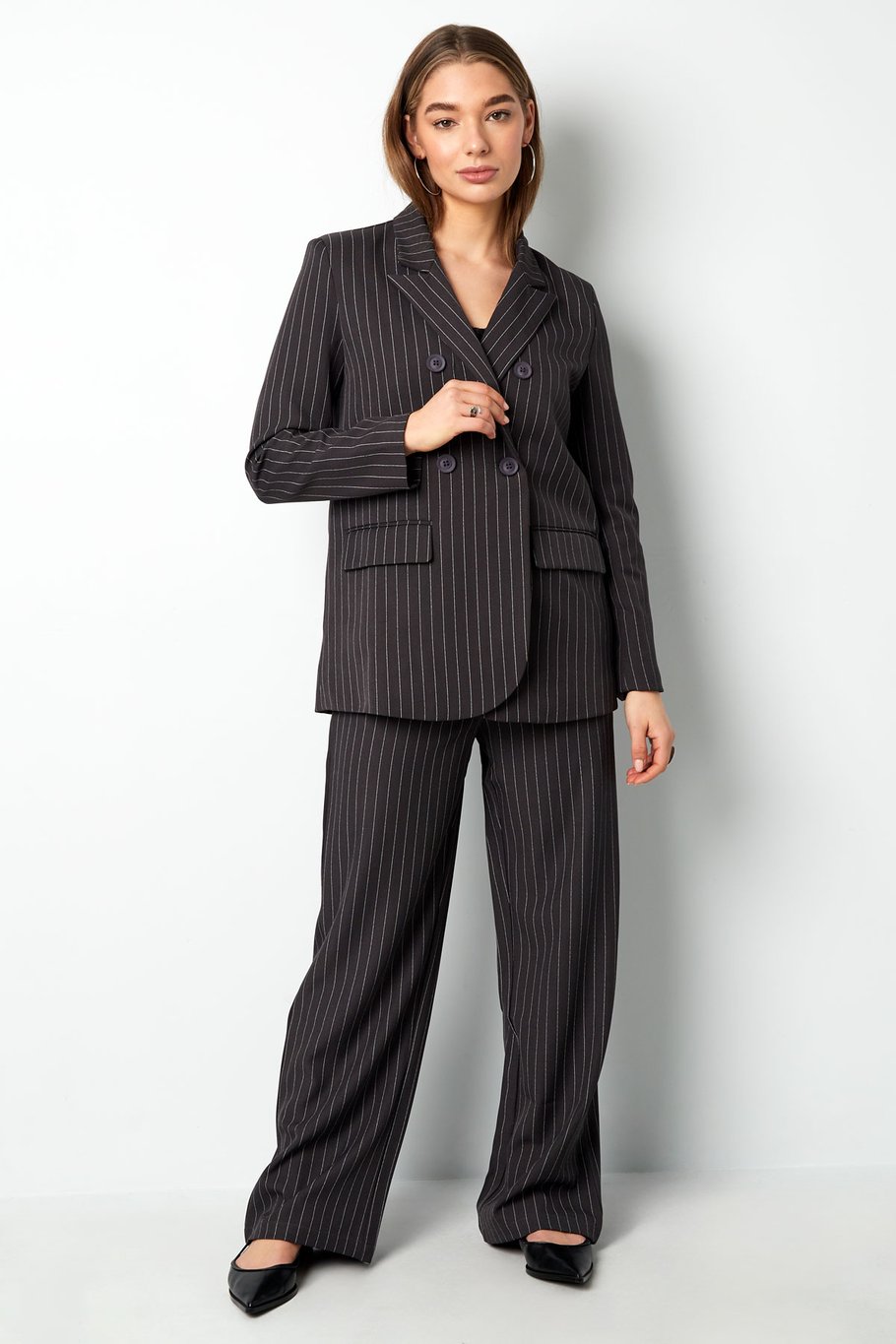 The Harper Pinstripe Blazer