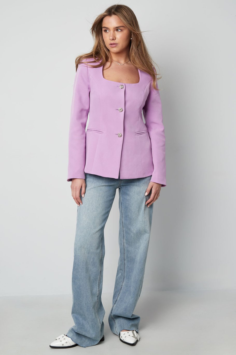 The Lena Blazer Top
